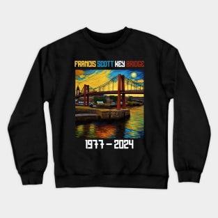 Francis Scott Key Bridge Baltimore Maryland Bridge Crewneck Sweatshirt